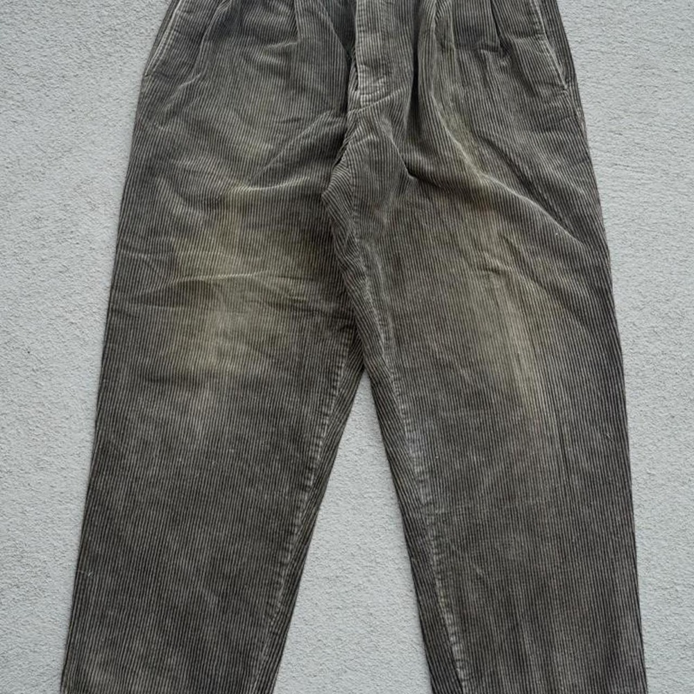 Baracuta Grey Corduroy Pants Size 36×30 Vintage